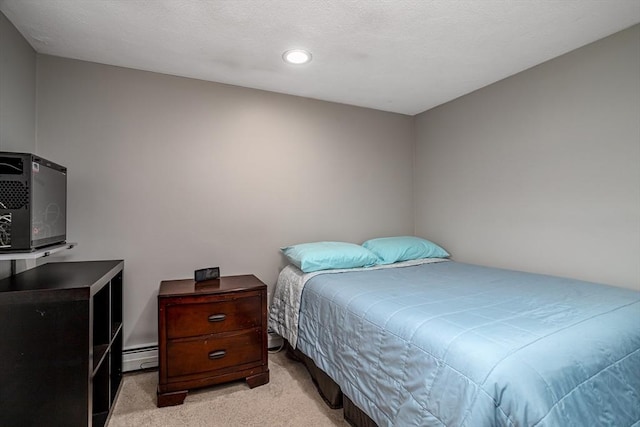 80 Andover, Peabody, MA 01960 - bedroom with light carpet, recessed lighting, and baseboard heating