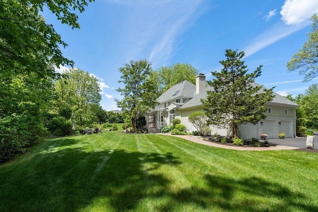 267 W St, Northborough, MA 01532 - view of green lawn with driveway