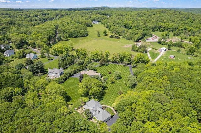 267 W St, Northborough, MA 01532 - aerial overview of property's location featuring a heavily wooded area