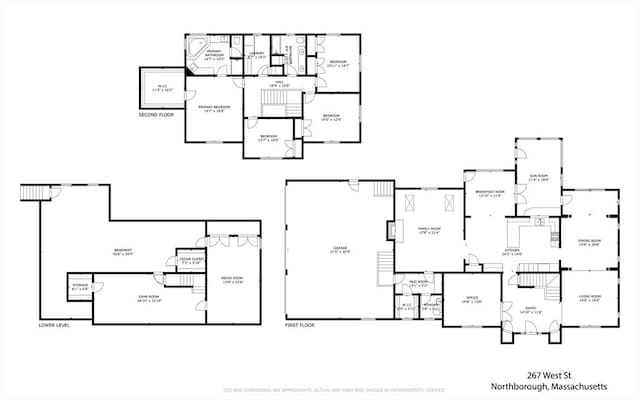 267 W St, Northborough, MA 01532 - room layout