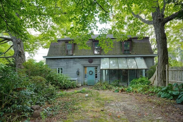 view of rear view of property