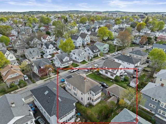 252-256 Billings St, Quincy, MA 02169 - aerial view of residential area featuring property boundaries highlighted