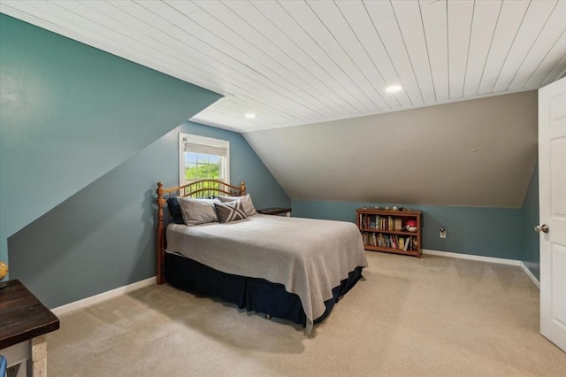 24 S Loomis St, Southwick, MA 01077 - bedroom featuring vaulted ceiling, carpet floors, baseboards, recessed lighting, and wooden ceiling