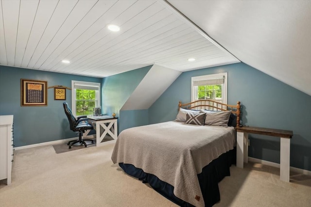 24 S Loomis St, Southwick, MA 01077 - bedroom with carpet floors, multiple windows, recessed lighting, baseboards, and lofted ceiling