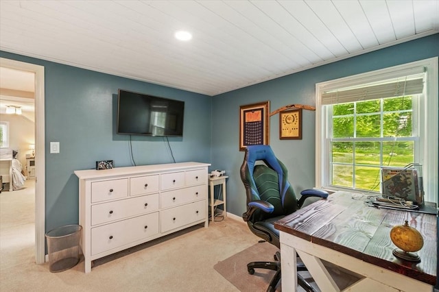 24 S Loomis St, Southwick, MA 01077 - carpeted office space with recessed lighting and baseboards