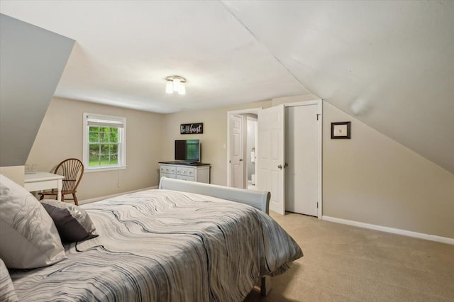 24 S Loomis St, Southwick, MA 01077 - bedroom with light colored carpet, baseboards, and lofted ceiling