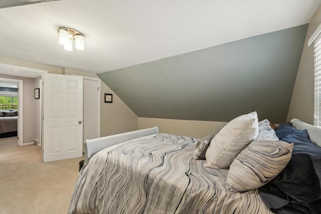 24 S Loomis St, Southwick, MA 01077 - bedroom featuring light colored carpet and vaulted ceiling