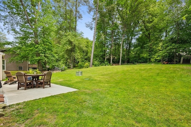 24 S Loomis St, Southwick, MA 01077 - view of grassy yard with a patio