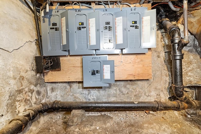 utility room featuring electric panel