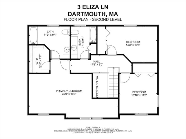 3 Eliza Ln, Dartmouth, MA 02747 - property floor plan