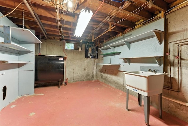 205 Mosier St, South Hadley, MA 01075 - below grade area featuring electric panel