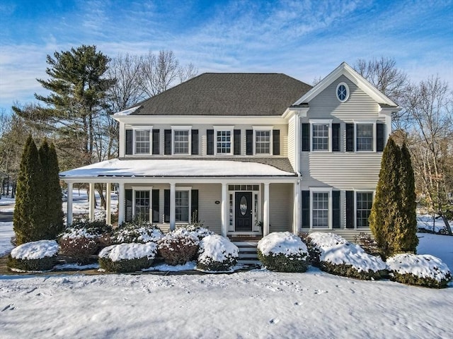 view of front facade featuring a porch