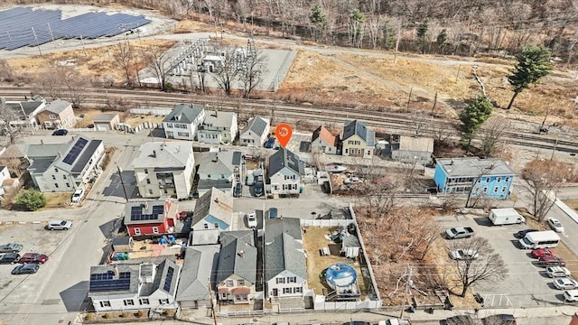 drone / aerial view featuring a residential view