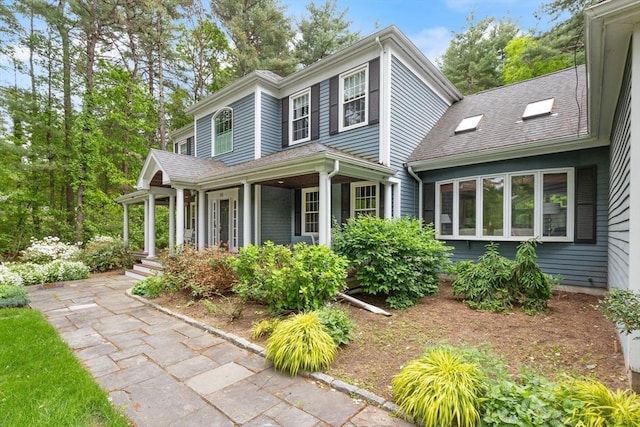 51 Fox Run Rd, Sudbury, MA 01776 - view of front of home with covered porch