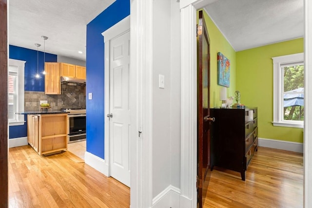 338 Forest St, Arlington, MA 02474 - corridor with light wood-type flooring