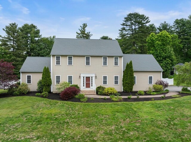 55 Arbor Rd, Uxbridge, MA 01569 - colonial inspired home featuring a front lawn