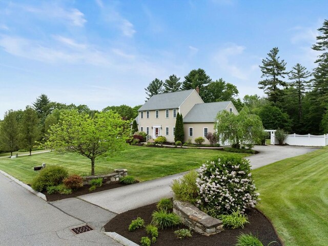 55 Arbor Rd, Uxbridge, MA 01569 - colonial-style house with concrete driveway