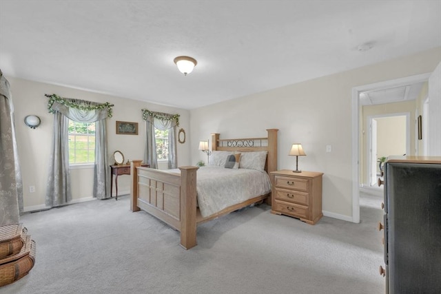 42 Mcgregory Rd, Sturbridge, MA 01566 - bedroom with attic access and light carpet