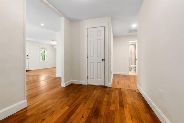 46 Leonard St, Woburn, MA 01801 - hall with wood finished floors and baseboards
