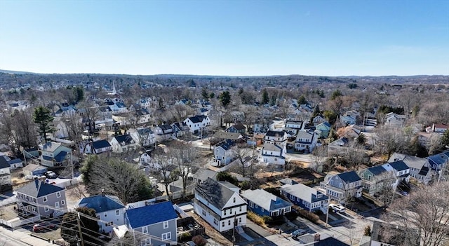 bird's eye view featuring a residential view