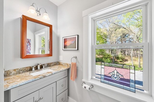 bathroom with vanity