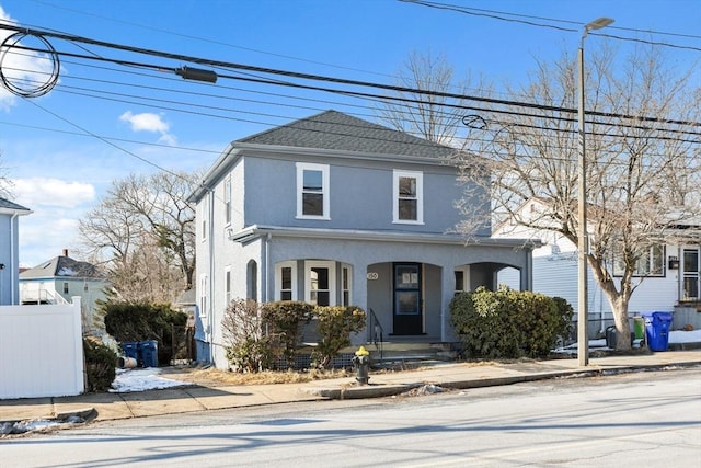 front facade with covered porch