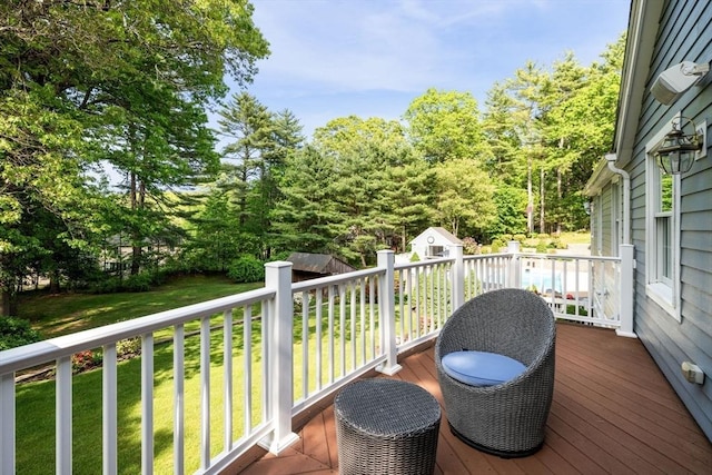 20 Stagecoach Rd, Topsfield, MA 01983 - wooden terrace with a lawn