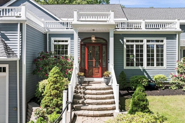 20 Stagecoach Rd, Topsfield, MA 01983 - entrance to property with a garage and a balcony