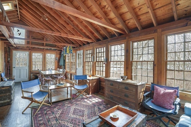 176 Middle Point Rd, West Tisbury, MA 02575 - sunroom with french doors and lofted ceiling