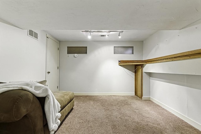 14 Weybridge Ln Unit 14, Hopkinton, MA 01748 - finished below grade area with track lighting, carpet flooring, and baseboards