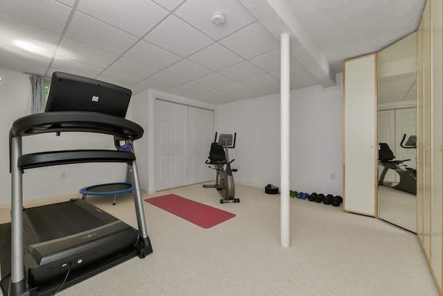1 Fox Hunt Ln, Winchester, MA 01890 - exercise area with carpet floors