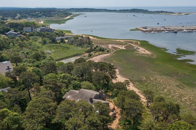 135 Marven Way, Wellfleet, MA 02667 - aerial view of property's location featuring a large body of water