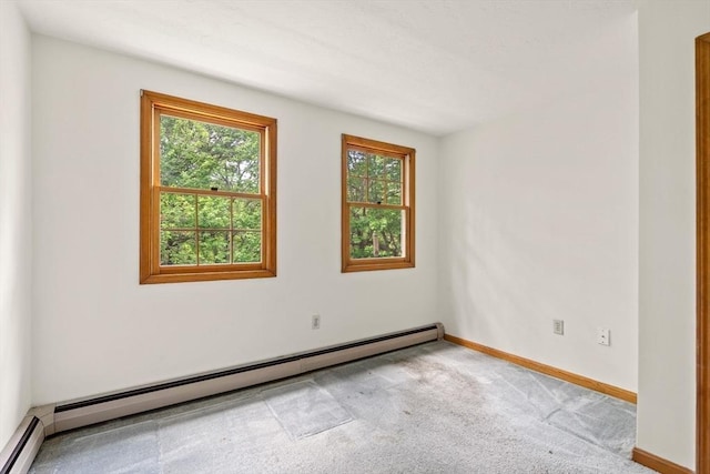 199 Old Westboro Rd, Grafton, MA 01536 - unfurnished room featuring a baseboard radiator, healthy amount of natural light, and carpet floors