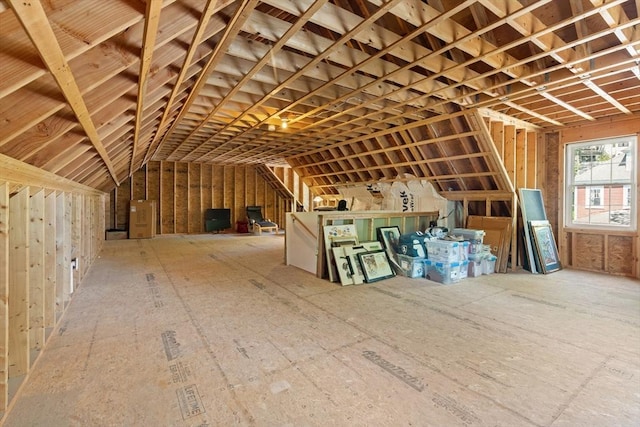 view of attic