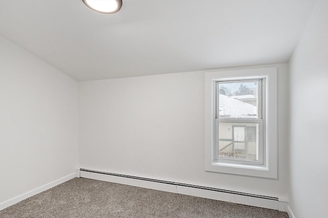 71 Water St, Quincy, MA 02169 - additional living space featuring a baseboard radiator, carpet floors, and baseboards