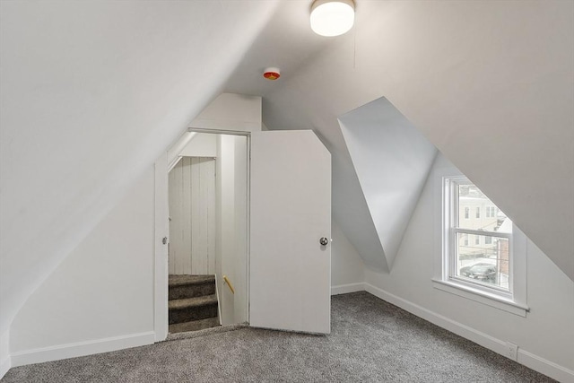 71 Water St, Quincy, MA 02169 - bonus room with lofted ceiling, carpet flooring, and baseboards
