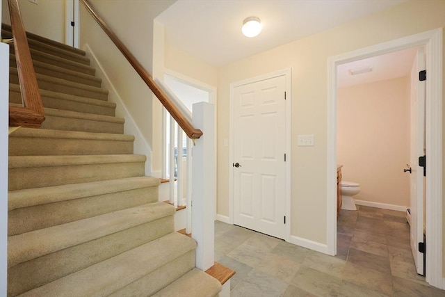 68 Dresser Hill Number 2 Rd, Dudley, MA 01571 - stairs featuring baseboards