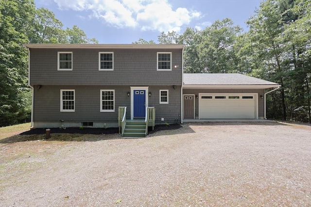 68 Dresser Hill Number 2 Rd, Dudley, MA 01571 - view of front facade featuring a garage and dirt driveway