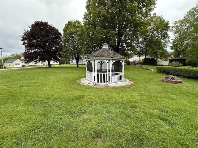 17 Walnut St, Gill, MA 01354 - view of green lawn with a gazebo