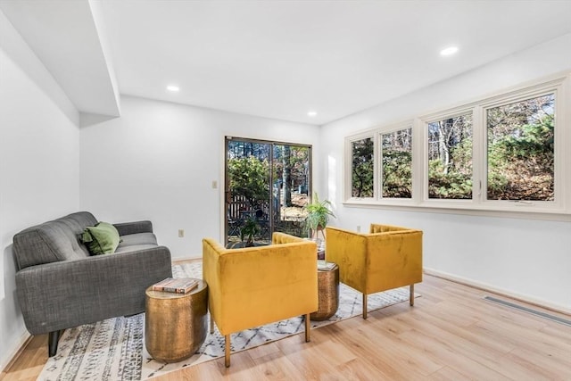 interior space featuring light hardwood / wood-style floors