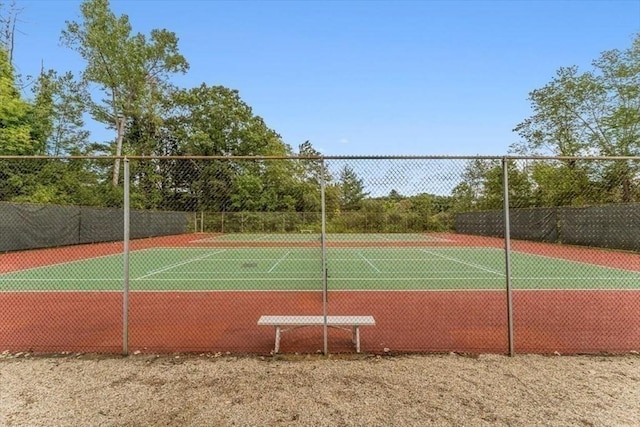 view of tennis court