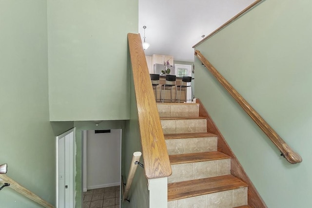 525 Flat Hill Rd, Lunenburg, MA 01462 - stairway featuring tile patterned flooring