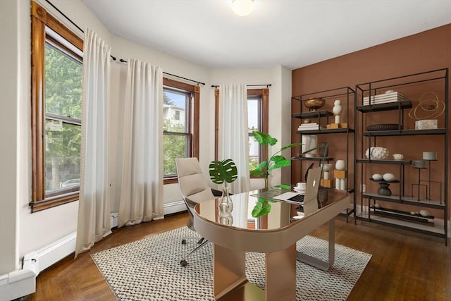 27 Chilcott Pl Unit 2, Boston, MA 02130 - office area with wood finished floors and baseboards