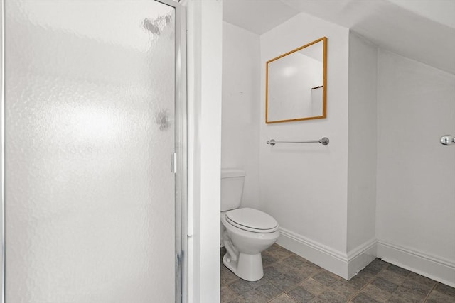 27 Chilcott Pl Unit 2, Boston, MA 02130 - bathroom with a stall shower, toilet, and baseboards