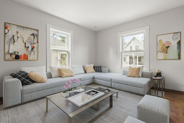 27 Chilcott Pl Unit 2, Boston, MA 02130 - living area featuring wood finished floors and baseboards