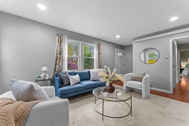 122 Baldwin Ave, Framingham, MA 01701 - living room with recessed lighting and baseboards