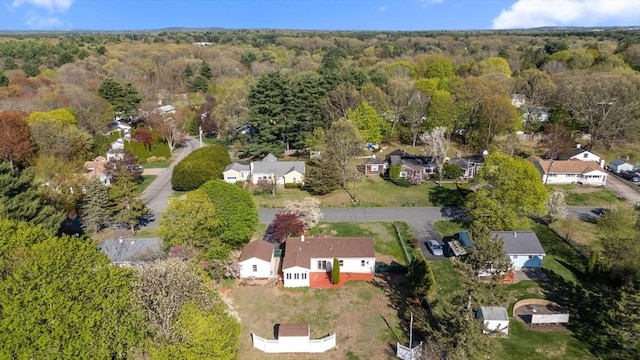 122 Baldwin Ave, Framingham, MA 01701 - birds eye view of property with a wooded view