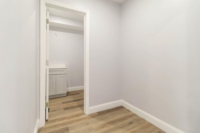 43 Pine St, Taunton, MA 02780 - hall featuring light wood-style floors and baseboards