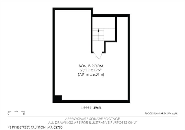 43 Pine St, Taunton, MA 02780 - floor plan / room layout