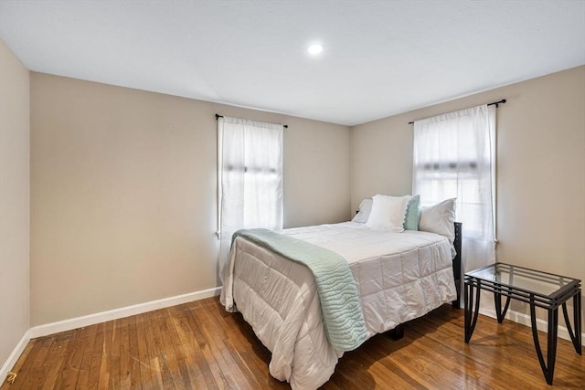 2 Spinning Brook Rd, Yarmouth, MA 02664 - bedroom with hardwood / wood-style flooring, baseboards, and recessed lighting